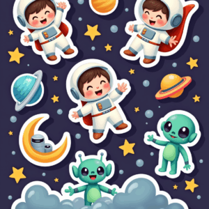 Kids Stickers - Sheet v40